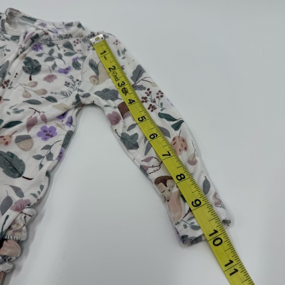 Angel Dear Baby 2 Way Zipper Ruffle Back Footie Woodland Animals 6-9 mo 1 Piece - Picture 10 of 10